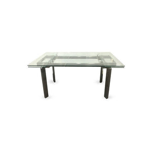 Mesa   98 Steel  Vidrio Marrón