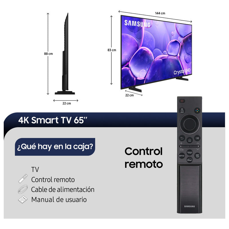 65 Crystal Uhd U8000f 4k Smart Tv (2025)
