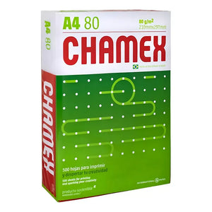 Resma 500 Hojas Chamex A4 80gr Color Blanco