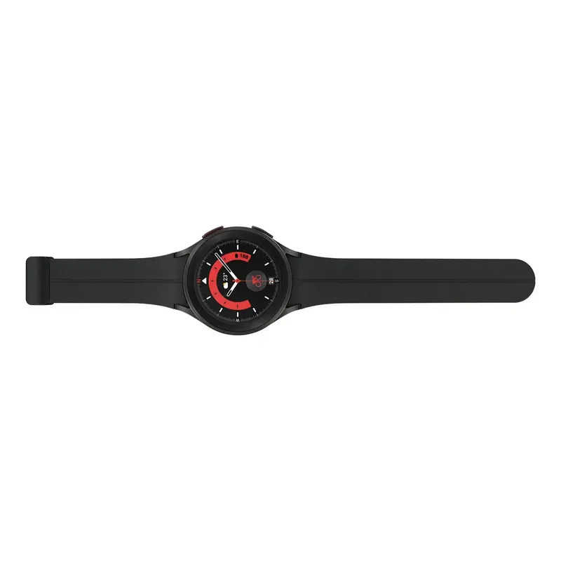Samsung Galaxy Watch 5 Bt Pro Sm-r920 45mm Bluetooth Wifi Gps Black Titanium Malla Silicona 20mm - Excelente (Reacondicionado) Titanio Negro