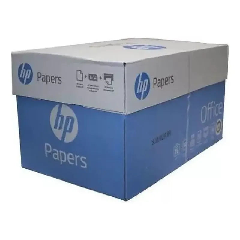Caja 10 Resmas Hp Office A4 75g X 500 Hojas Total 5000 Hojas Blanco