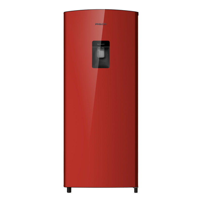 Heladera Philco One Door Cíclica Con Dispenser 161l Roja- Phsd179rd2