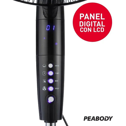 Ventilador De Pie Peabody Pe-vp350 Turbo Con Palas De Metálica 50 Hz/ 60 Hz 50.8 Cm Negro 3