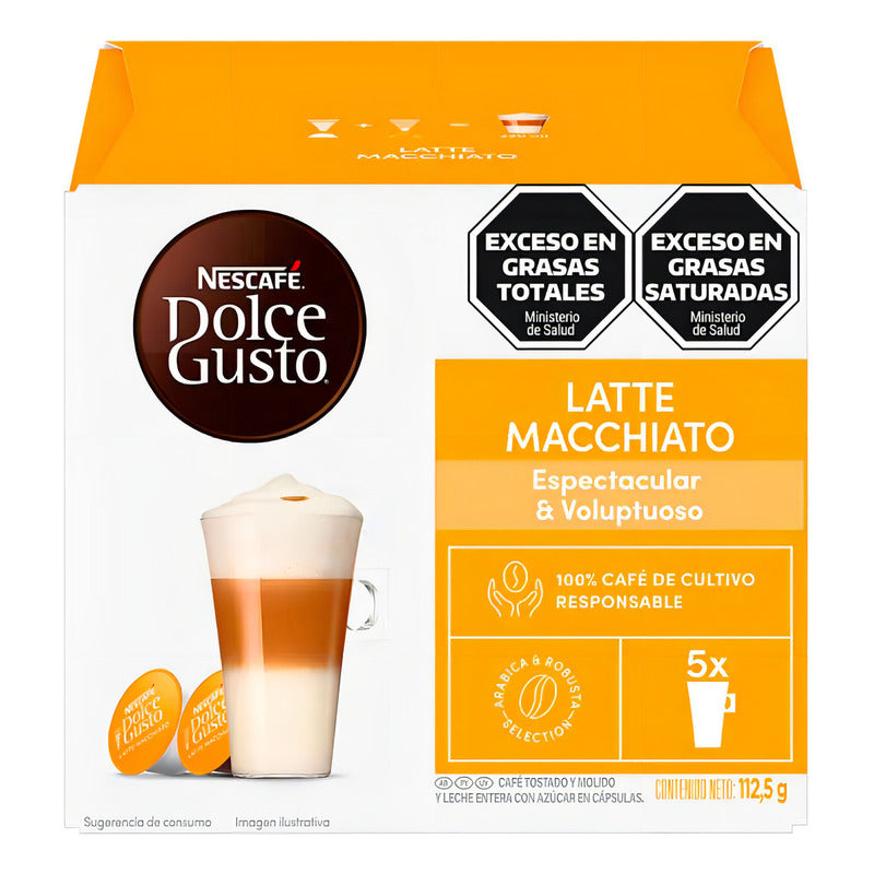 Café Latte Macchiato En Cápsula Nescafé Dolce Gusto Cápsulas