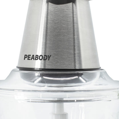 Picadora Peabody Con Doble Cuchilla Y Bowl De Vidrio Pe-cp200ix
