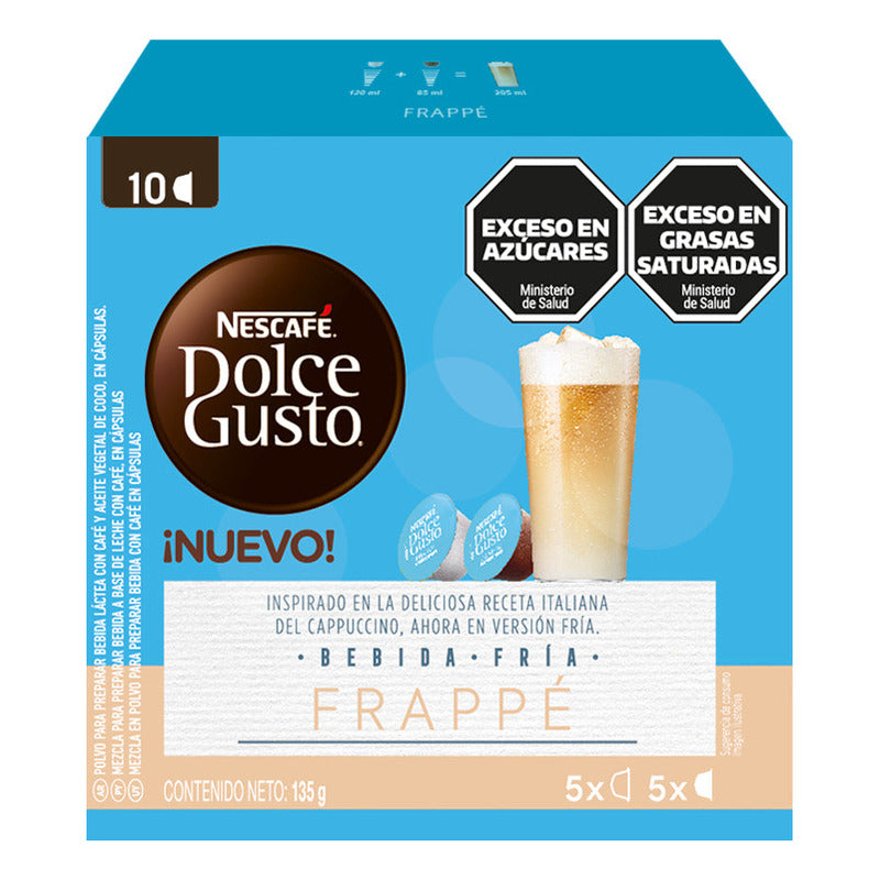 Cápsulas Dolce Gusto De Café Frappé Nescafé Pack De 10 Refrescante Y Cremoso