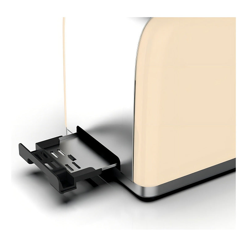 Tostadora Peabody Pe-t387i 3 Funciones 6 Niveles 1050w Color Marfil