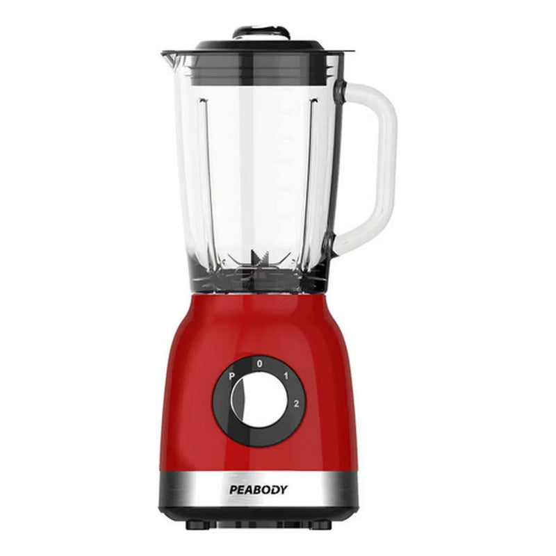 Licuadora Peabody Pe-ln810r Roja 2 Velocidades Jarra De Vidrio 1.75 Litros Rojo