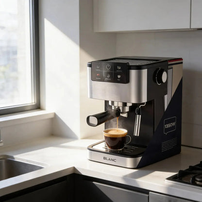 Cafetera Espresso Digital Blanc 1.5l 20bar Espumador Bcdp1 Plateado