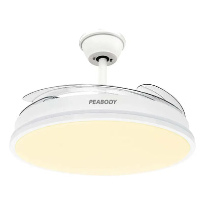 Ventilador De Techo Retráctil Con Luz 42 Dc Peabody Pe-vtrdc411b - Blanco 1.067 M Plástico 4