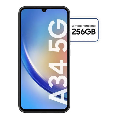 Celular Galaxy A34 5g 256gb Graphite 8gb Ram Color Negro - Excelente (Reacondicionado) Awesome Graphite