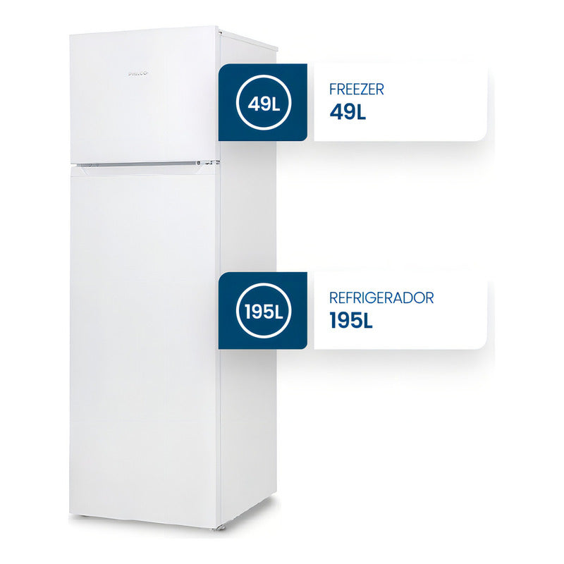 Heladera Con Freezer Philco Phct260 260l Color Blanco