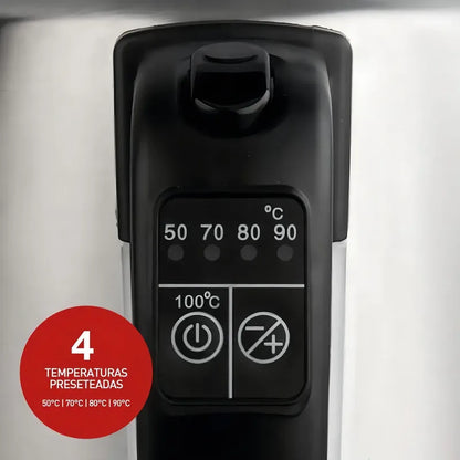 Pava Jarra Electrica Peabody Digital Acero 1,7lts Pe-dk1850 Plateado