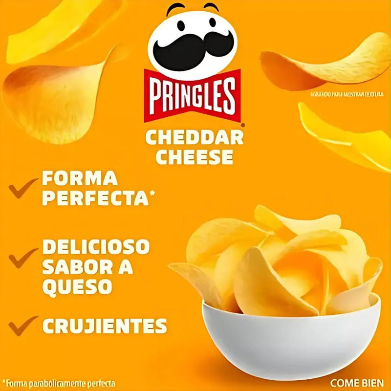 Papas Fritas Pringles Queso Cheddar 109g Queso Pringles Papas Fritas