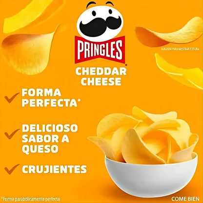 Papas Fritas Pringles Queso Cheddar 109g Queso Pringles Papas Fritas