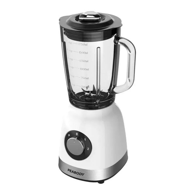 Licuadora Peabody Pe-ln810b Blanca 2 Vel. 800w Jarra Vidrio Color Blanco