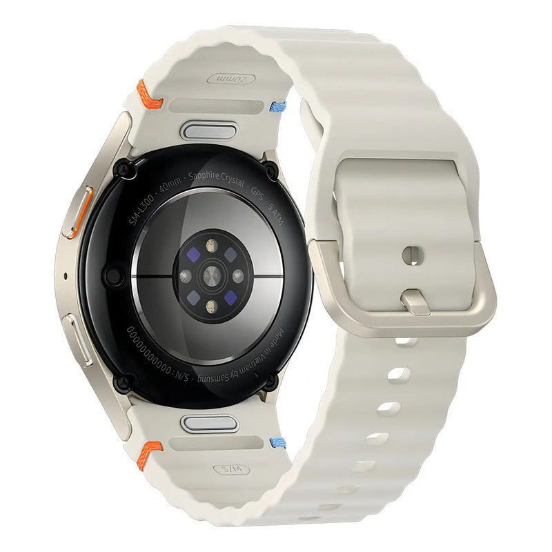 Reloj Inteligente Samsung Galaxy Watch7 De 40 Mm Con Bluetooth, Galaxy Ai, Pantalla De Cristal De Zafiro Color Crema - Excelente (Reacondicionado)