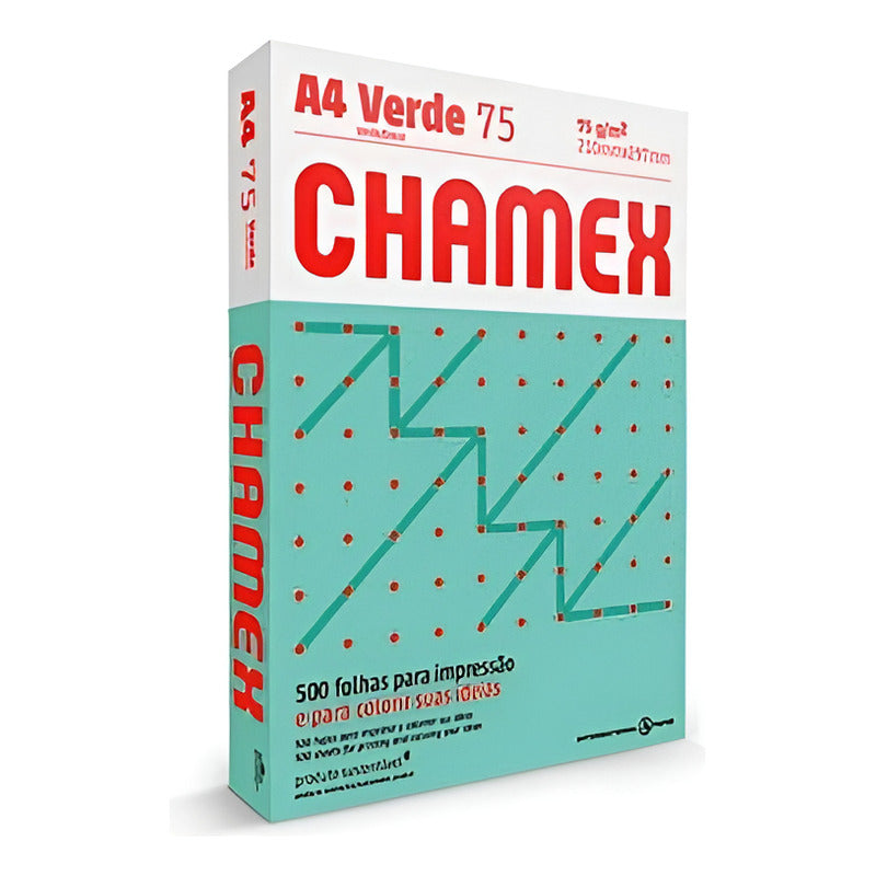 Resma Chamex A4 75grs Color Verde