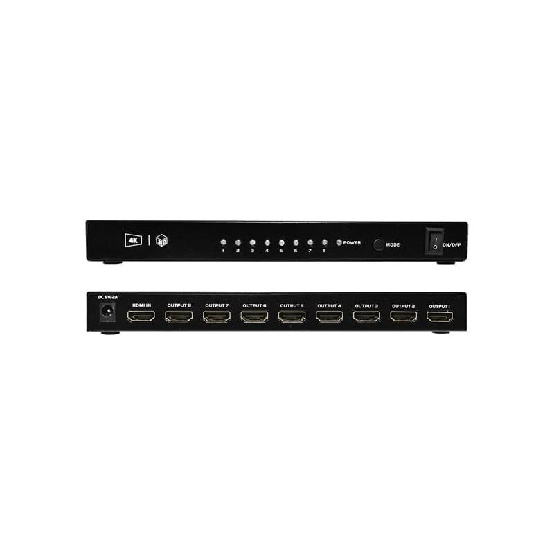 Nisuta Splitter Hdmi 8 Puertos 4k 3d 1.4b Ns-vsh8e Ppct