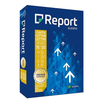 Resmas Report Carta 75 Grs Caja X 10 Unidades Color Blanco