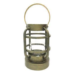 Fanal Modelo Farol Red Bronce Con Portavelas Chico