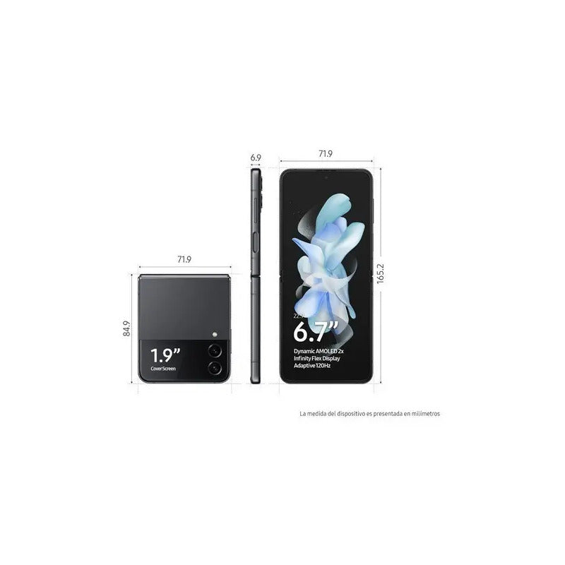 Celular Samsung Z Flip 4 - 256 Gb Azul - Excelente (Reacondicionado) Gray