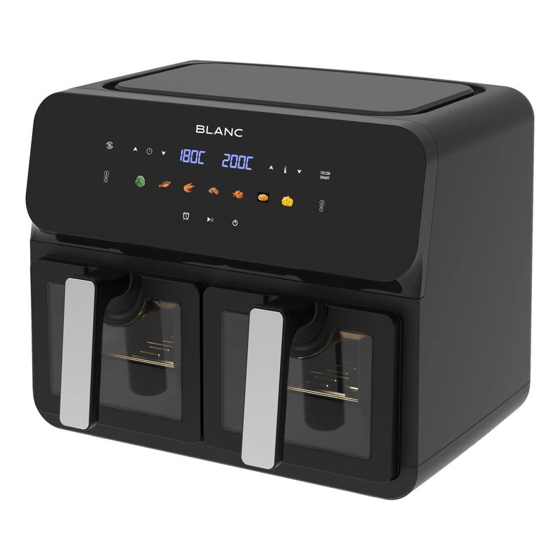Freidora De Aire Doble Blanc Digital 9l 1700w Bfnd9 Negro