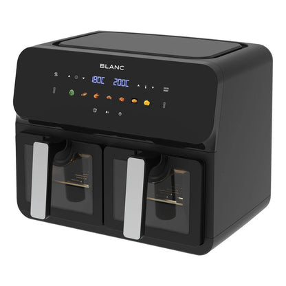 Freidora De Aire Doble Blanc Digital 9l 1700w Bfnd9 Negro