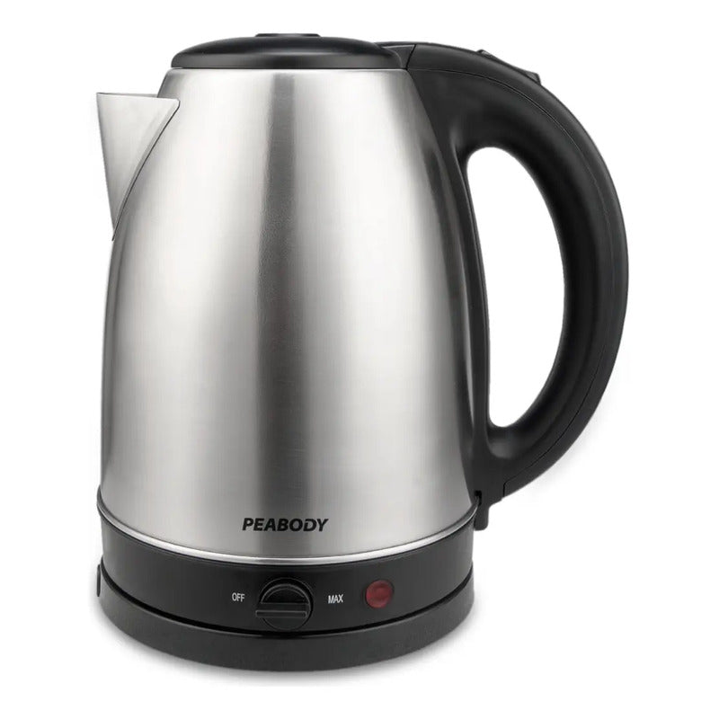 Pava Eléctrica Peabody Pe-k1708 Inox 2200w 1.7l P2 Color Plateado