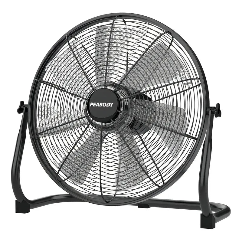 Ventilador Turbo A Bateria Peabody Pe-vtb1630n 24v Con 7 Asp 40.64 Cm Negro 7
