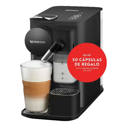Cafetera Nespresso Lattissima One Cápsulas Limpieza Fácil Negro