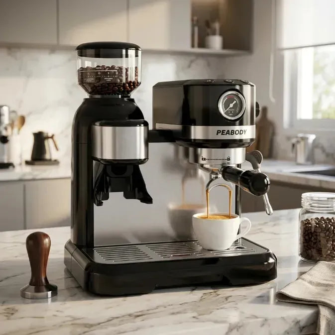 Cafetera Peabody Cafetera Express Pe-ce5010n Semi Automática Negro