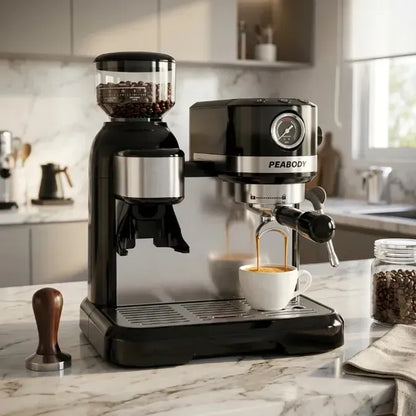 Cafetera Peabody Cafetera Express Pe-ce5010n Semi Automática Negro