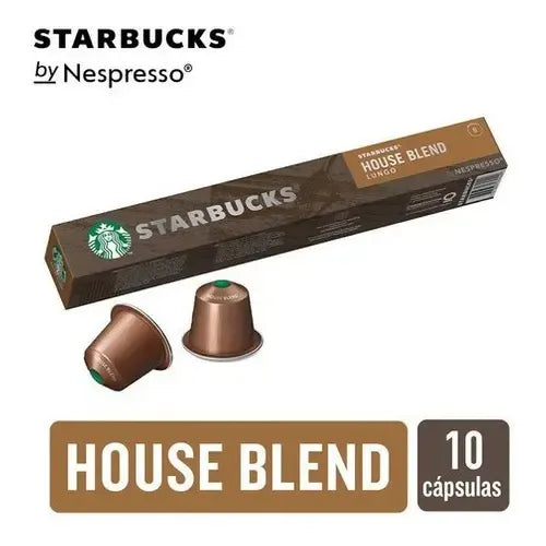Capsulas Starbucks House Blend Lungo By Nespresso 10 Unidades