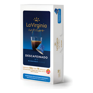 La Virginia Cafe En Capsulas Descafeinado N7 10 Cap