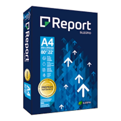 Resma Papel Report A4 80gr Premium X 500 Hojas Color Blanco