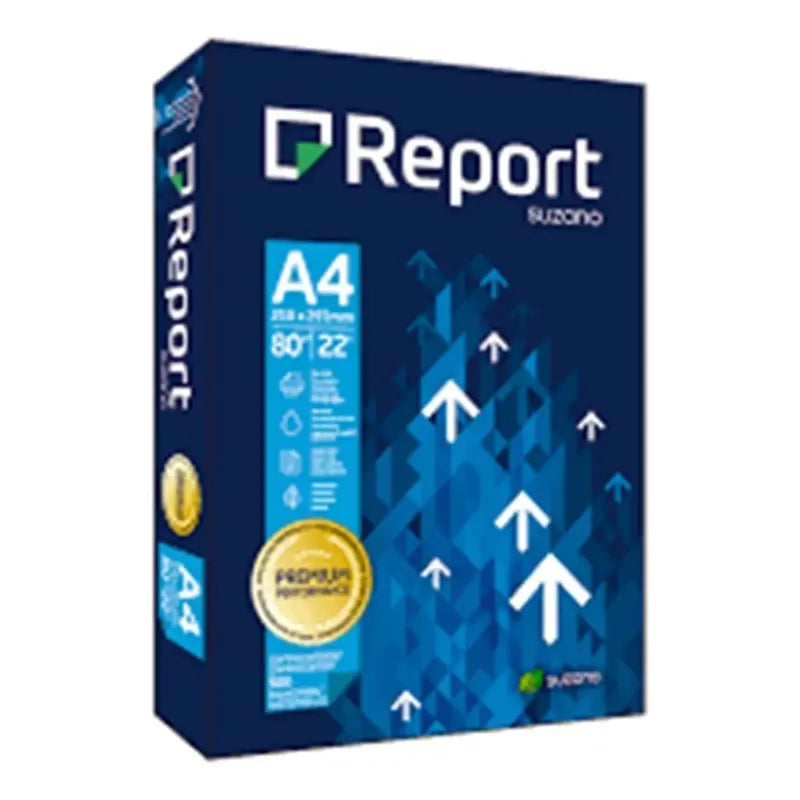 Resma Papel Report A4 80gr Premium X 500 Hojas Color Blanco