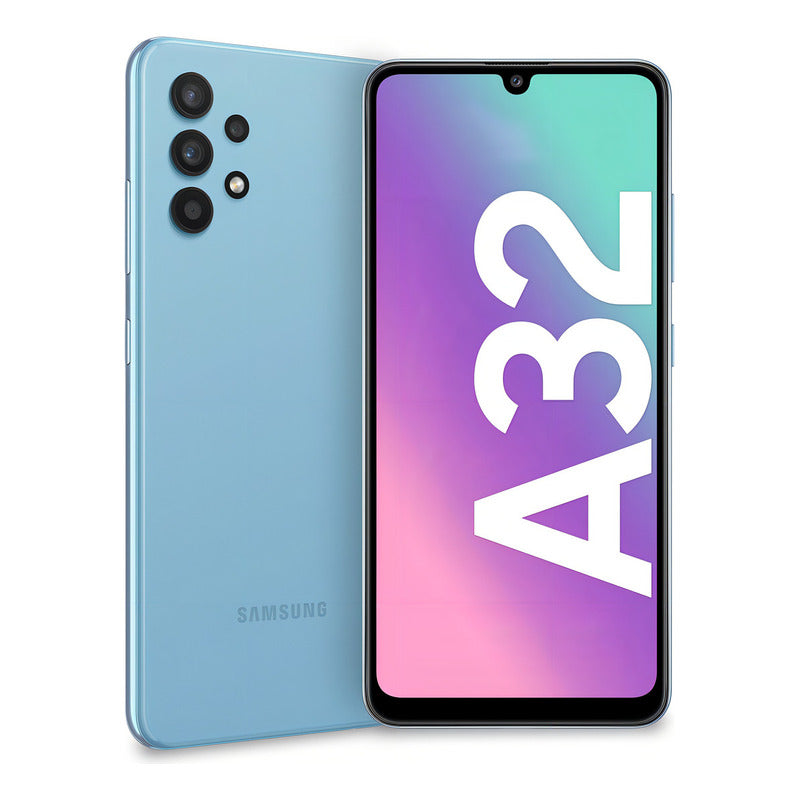Celular Samsung Galaxy A32 128gb + 4gb Super Amoled 90hz Color Azul - Excelente (Reacondicionado)