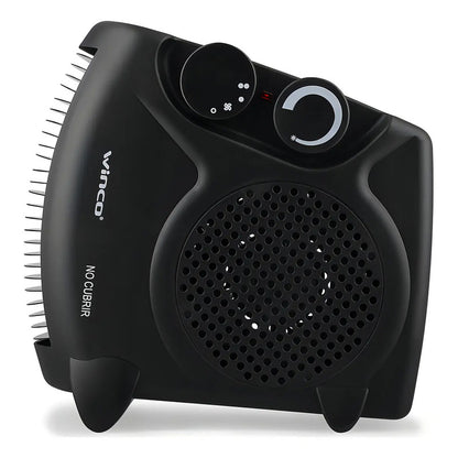 Caloventor Eléctrico W116n Con 2 Niveles Negro Winco