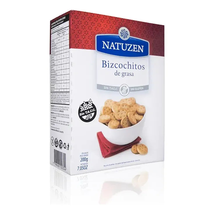 Galletitas De Grasa Bizcochitos Natuzen Sin Tacc X 200g