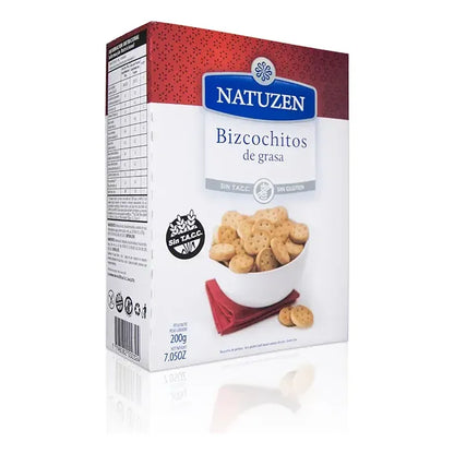 Galletitas De Grasa Bizcochitos Natuzen Sin Tacc X 200g