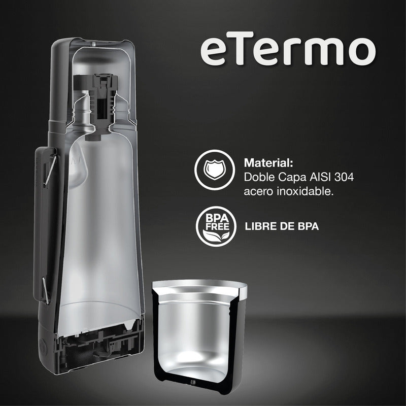 Termo Electrico Peabody Et1001v E-termo 1l Mate Bombilla P2 Color Verde