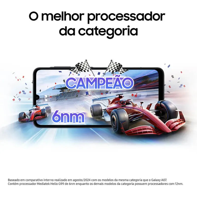 Samsung Galaxy A07 128 Gb, Teléfono Celular De 4 Gb, Cámara De 50 Mp, Pantalla 6.7, Protección Ip54, Procesador De 6 Nm, Violeta