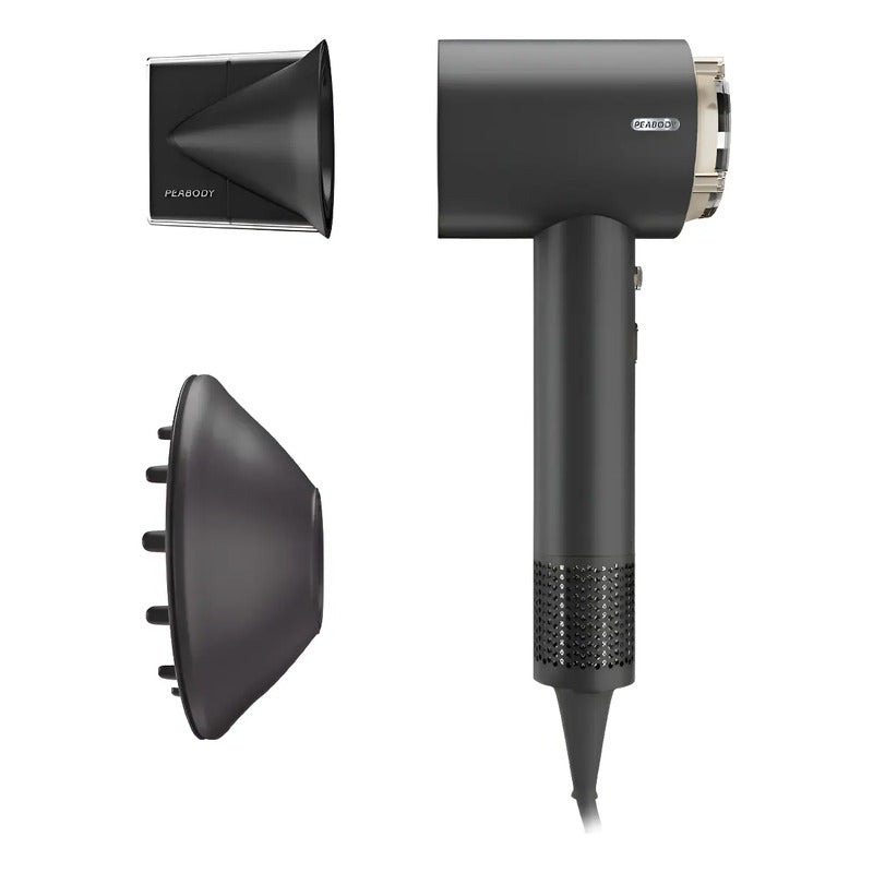 Secador Pelo Difusor Peabody Pe-spdc03n Frío Calor Con Soporte Negro