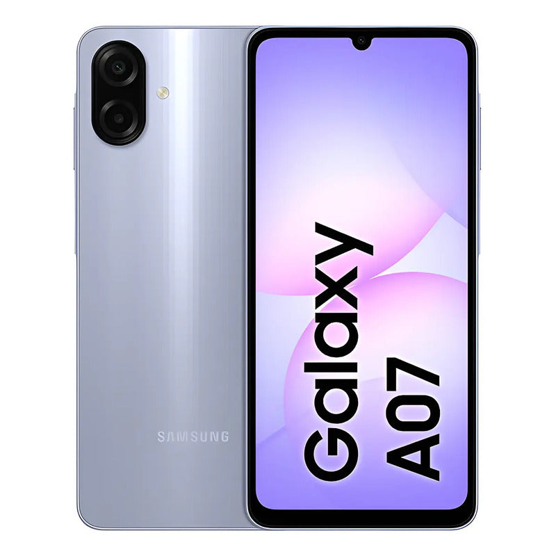 Samsung Galaxy A07 128 Gb, Teléfono Celular De 4 Gb, Cámara De 50 Mp, Pantalla 6.7, Protección Ip54, Procesador De 6 Nm, Violeta