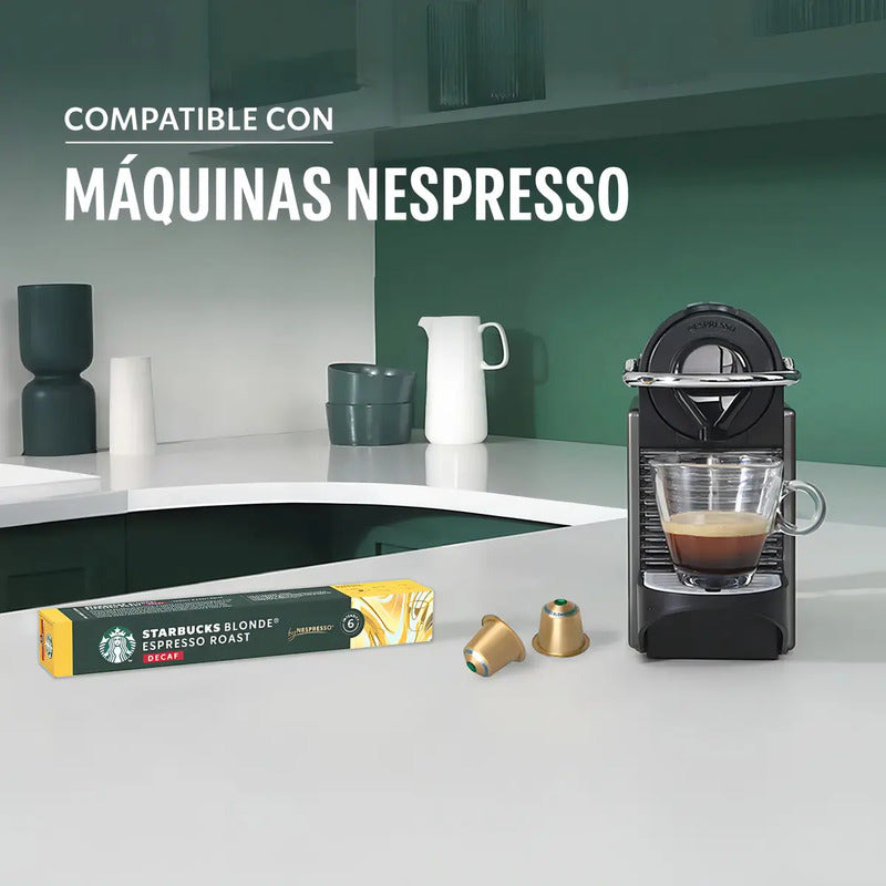 Café Blonde Espresso Roast Decaf En Cápsula Starbucks By Nespresso Sin Tacc