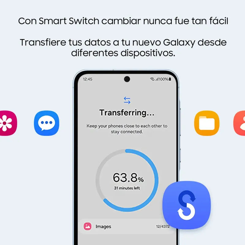 Teléfono Samsung Galaxy A55 5g 128 Gb, Azul Oscuro - Excelente (Reacondicionado)