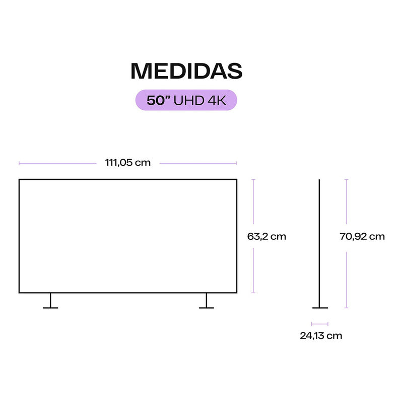 Smart Tv Quint 50 Uhd 4k Dled Hdmi Usb Vidaa
