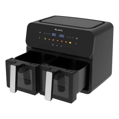 Freidora De Aire Doble Blanc Digital 9l 1700w Bfnd9 Negro