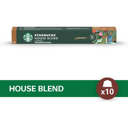 Capsulas Starbucks House Blend Lungo By Nespresso 10 Unidades